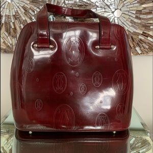 Cartier Burgundy purse